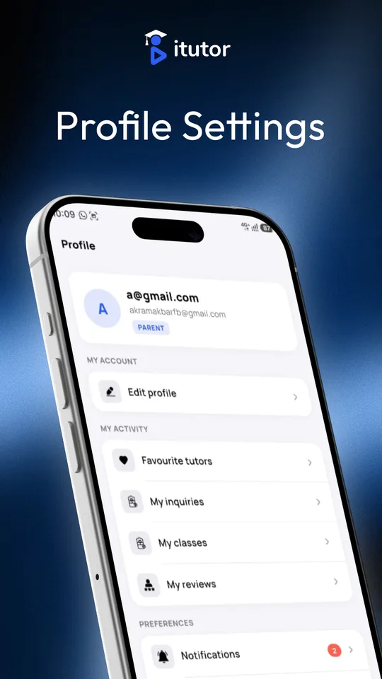 Manage your profile